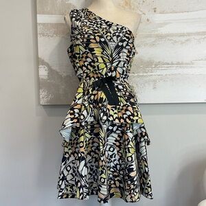 Butterfly Cut Out One Shoulder mini Dress (NWT)